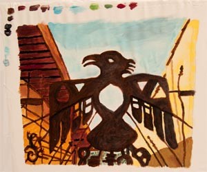 Completed Thunderbird painting