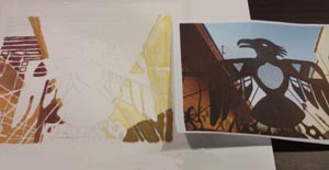 Thunderbird Painting & Photo for Comparison